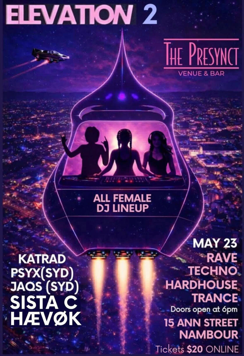 Resident All Female DJ Series Nambour Sunshine Coast Qld Australia